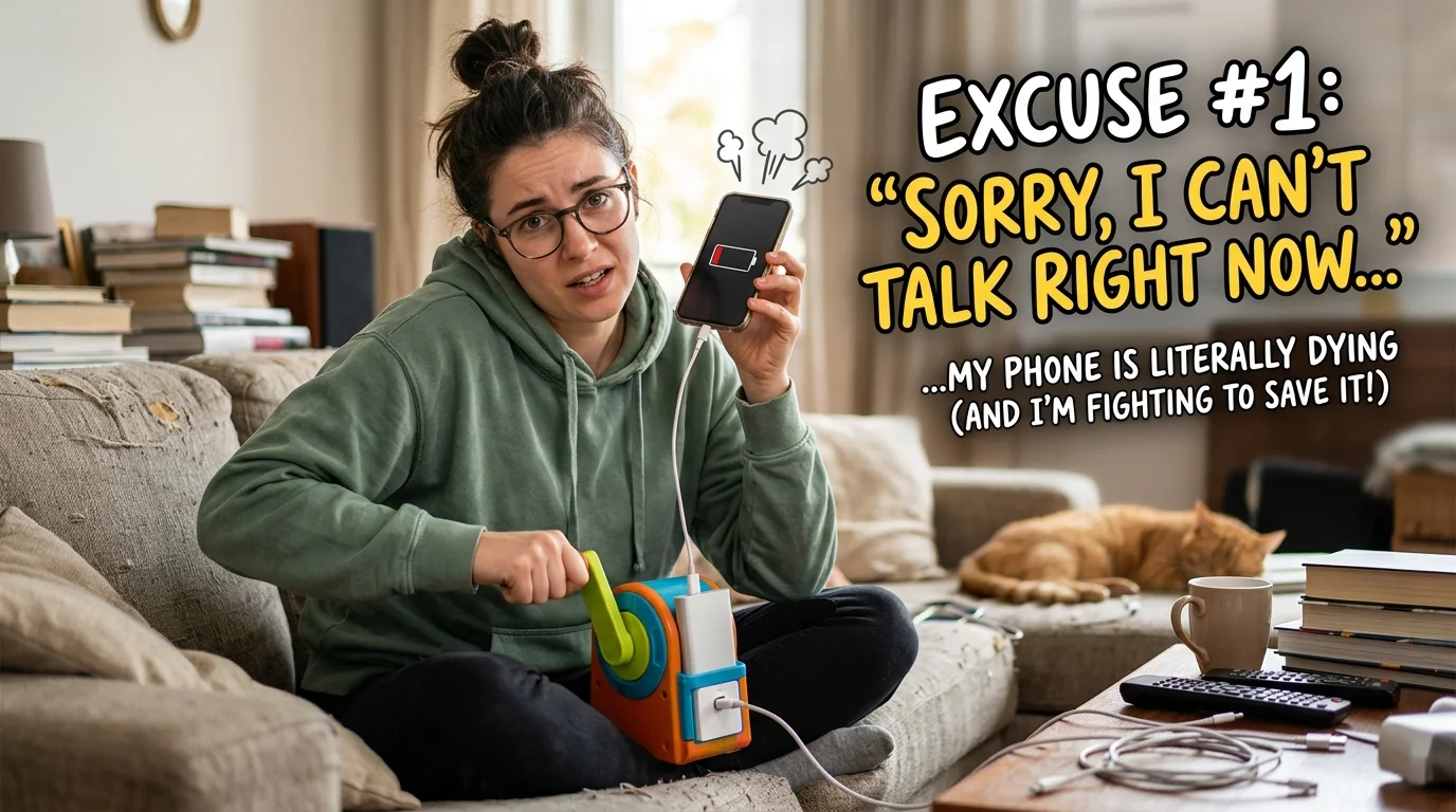 Good excuses not to call someone