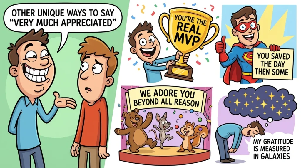 Other Unique Ways to Say Very Much Appreciated