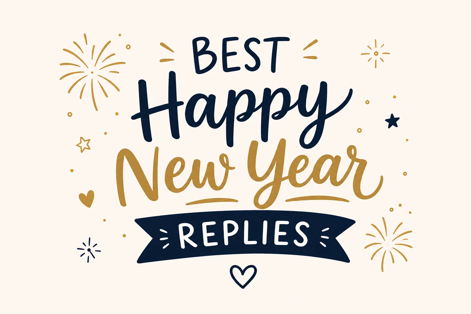 Best happy new year replies