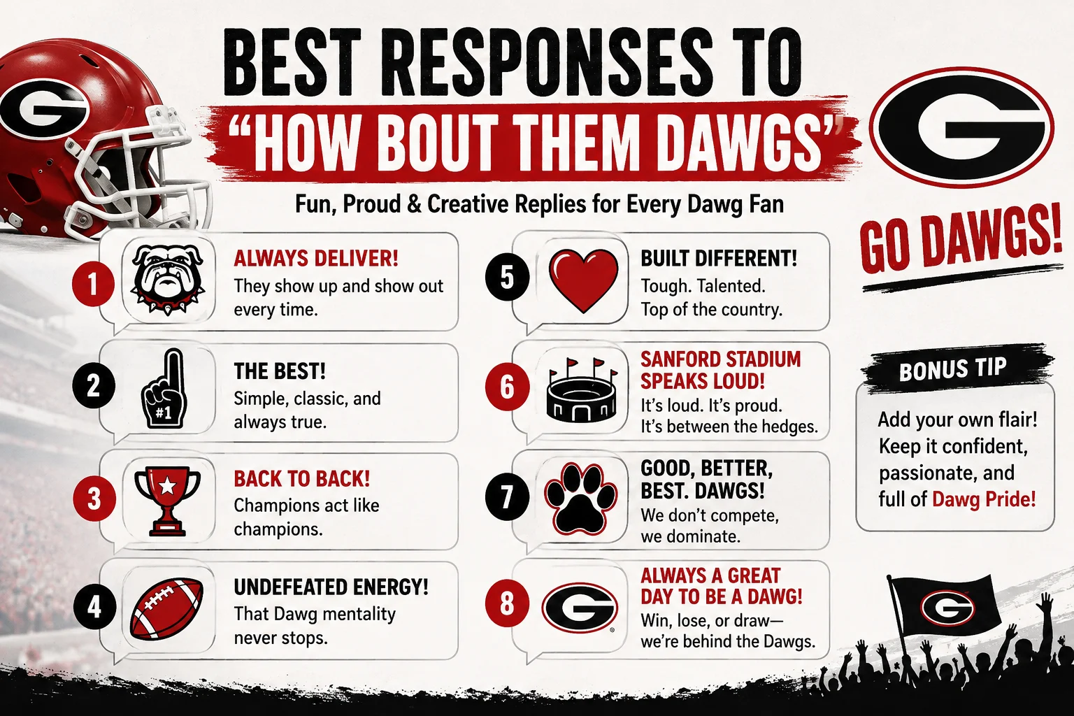 Best Responses To How Bout Them Dawgs