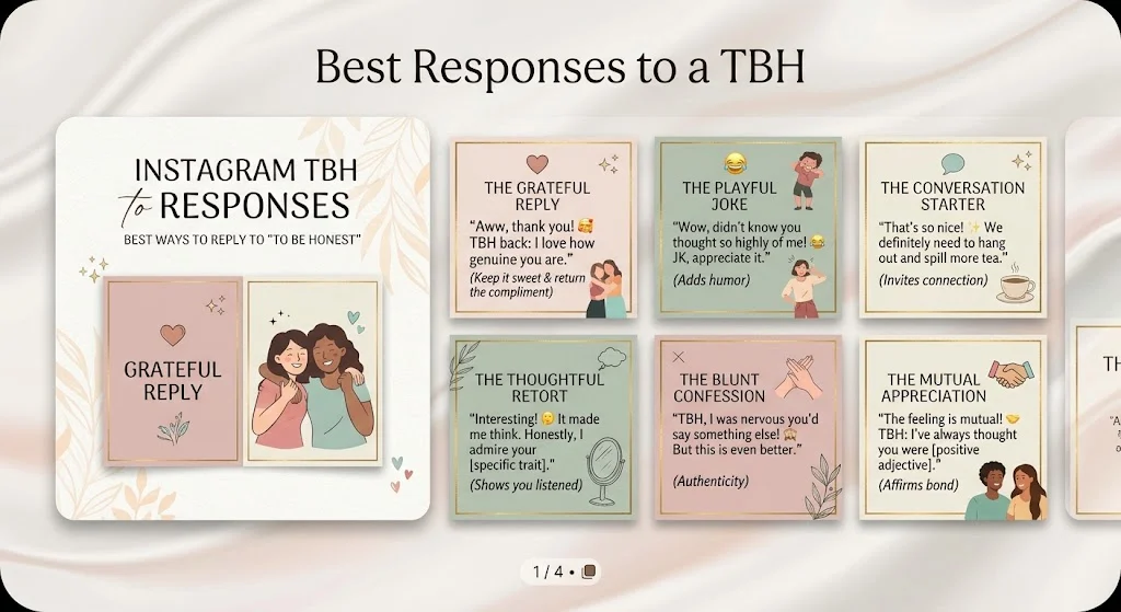 Best Responses to a TBH on Instagram