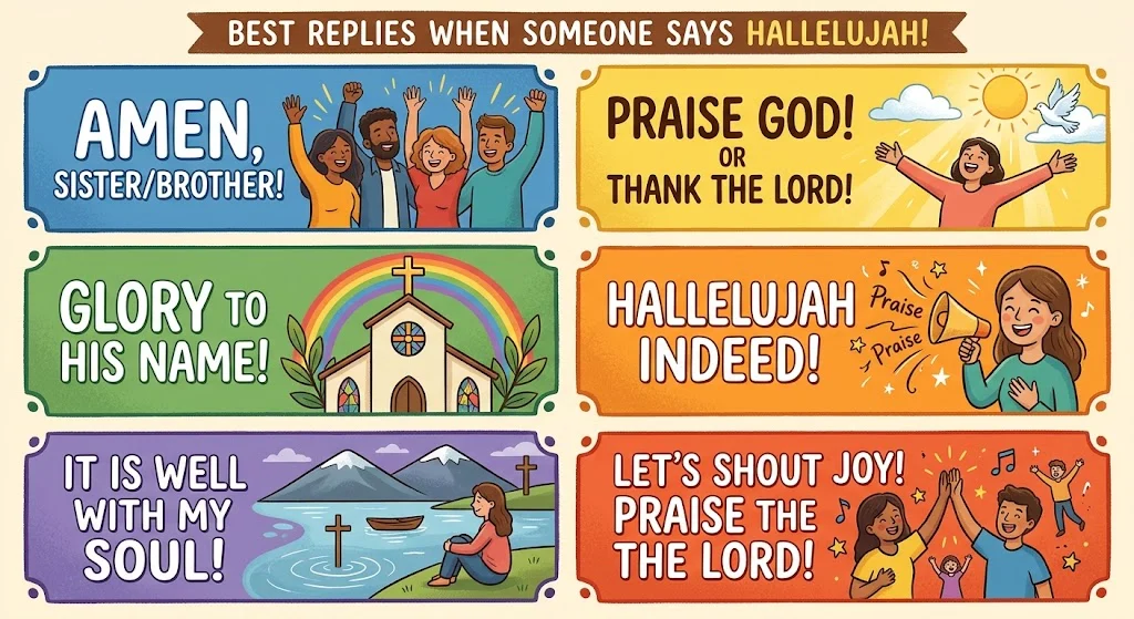 Best replies when someone says hallelujah