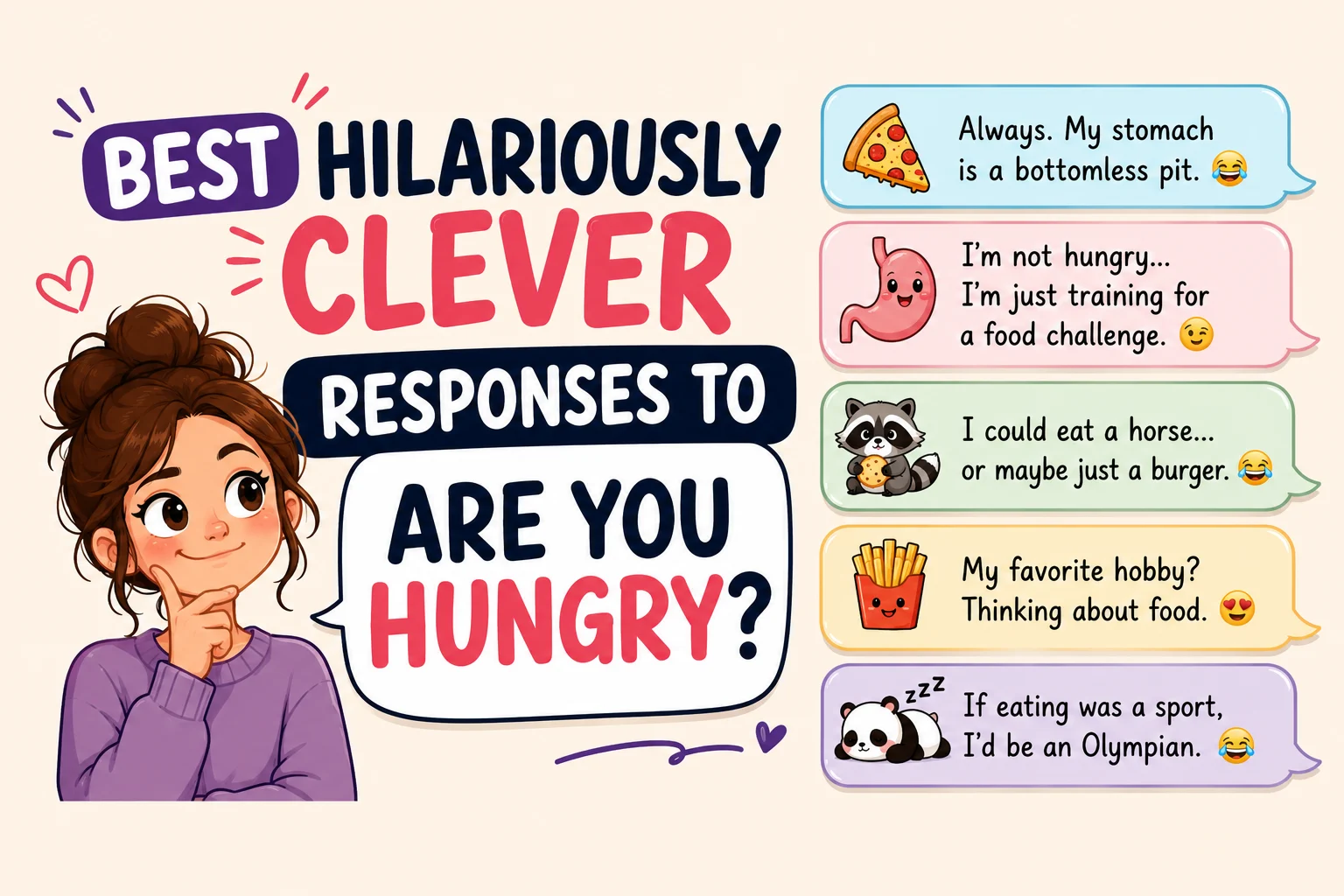 Hilariously Clever Responses To Are You Hungry