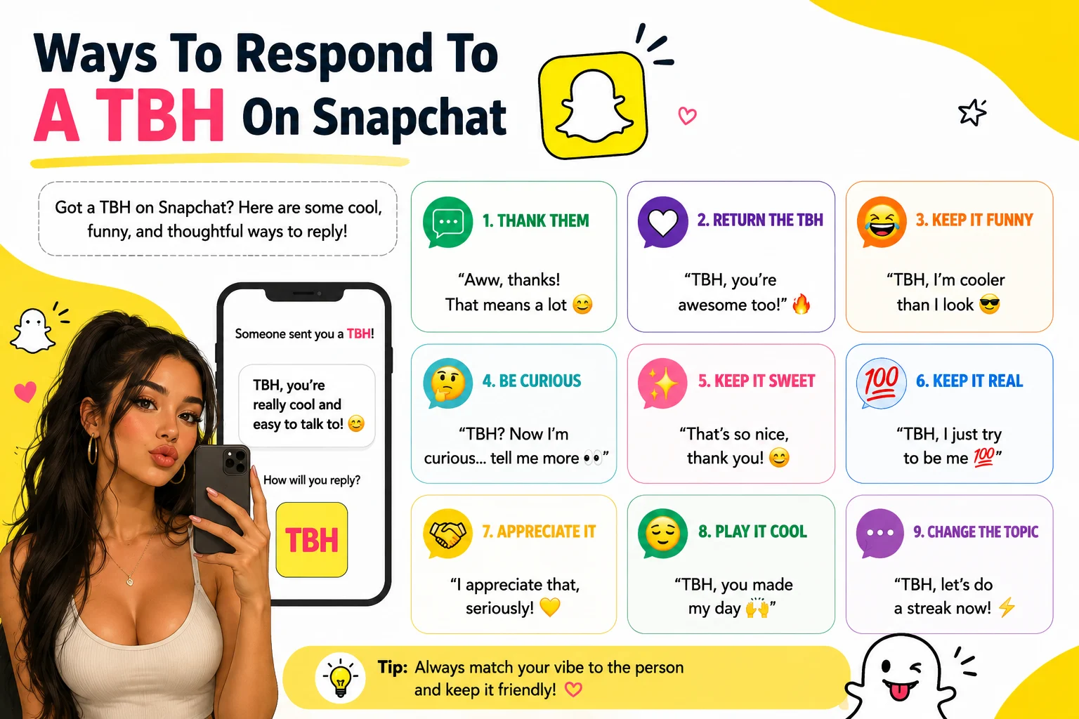 Ways To Respond To A TBH On Snapchat